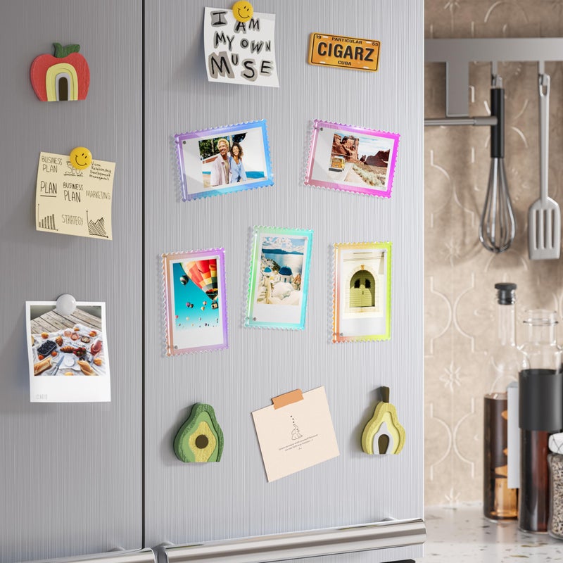 WINKINE Instax Mini Magnetic Frames, Polaroid Frame Magnets for Refrigerator, 2x3 Picture Frame for Fujifilm Instax Mini & Polaroid Film, Small Photo Frames - Image 3